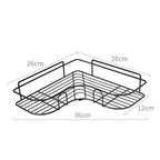 Bathroom Corner Storage Shelves Wall Mounted Rack Shampoo Storage